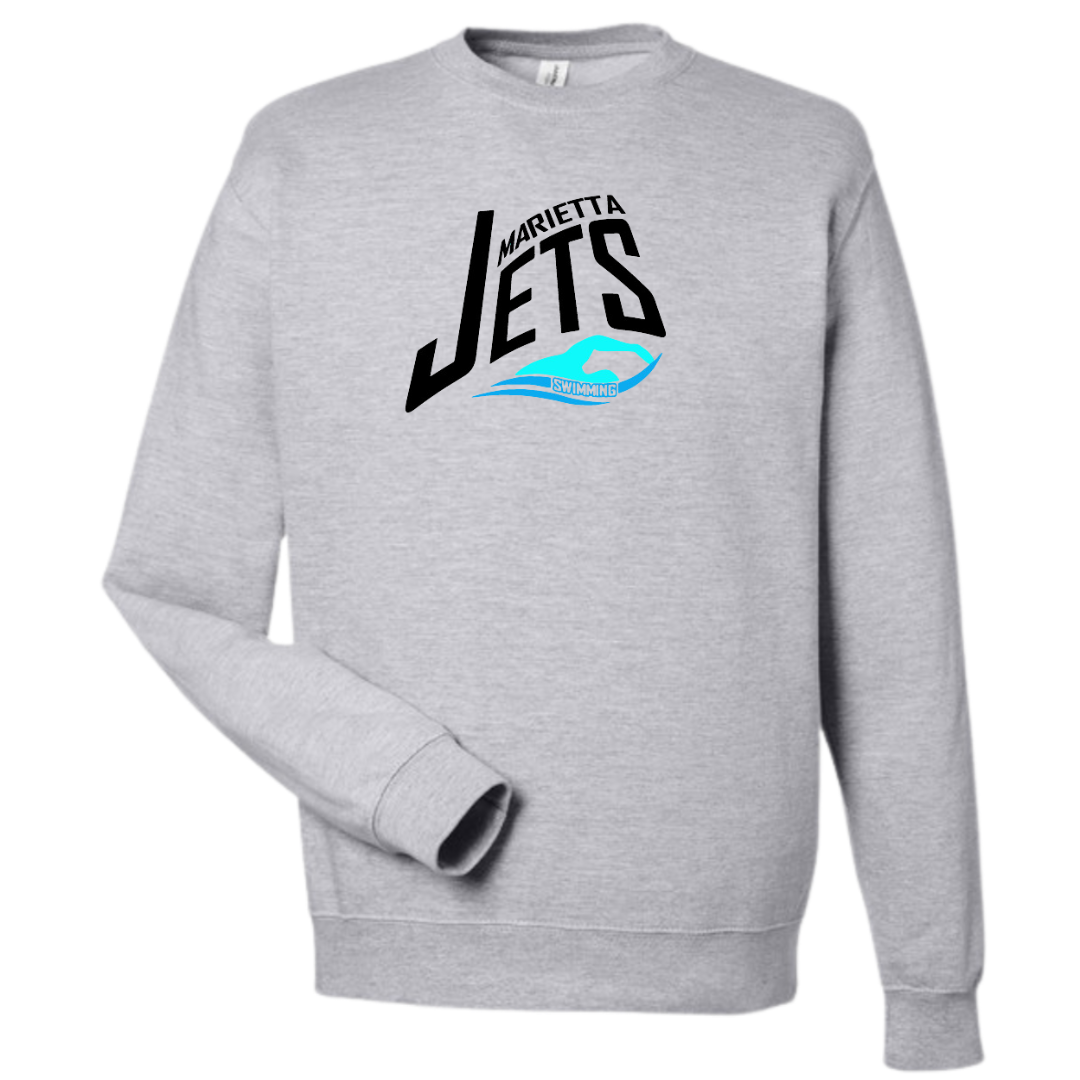 Medium Weight Unisex Crewneck Sweatshirt (Customized) - Marietta Jets