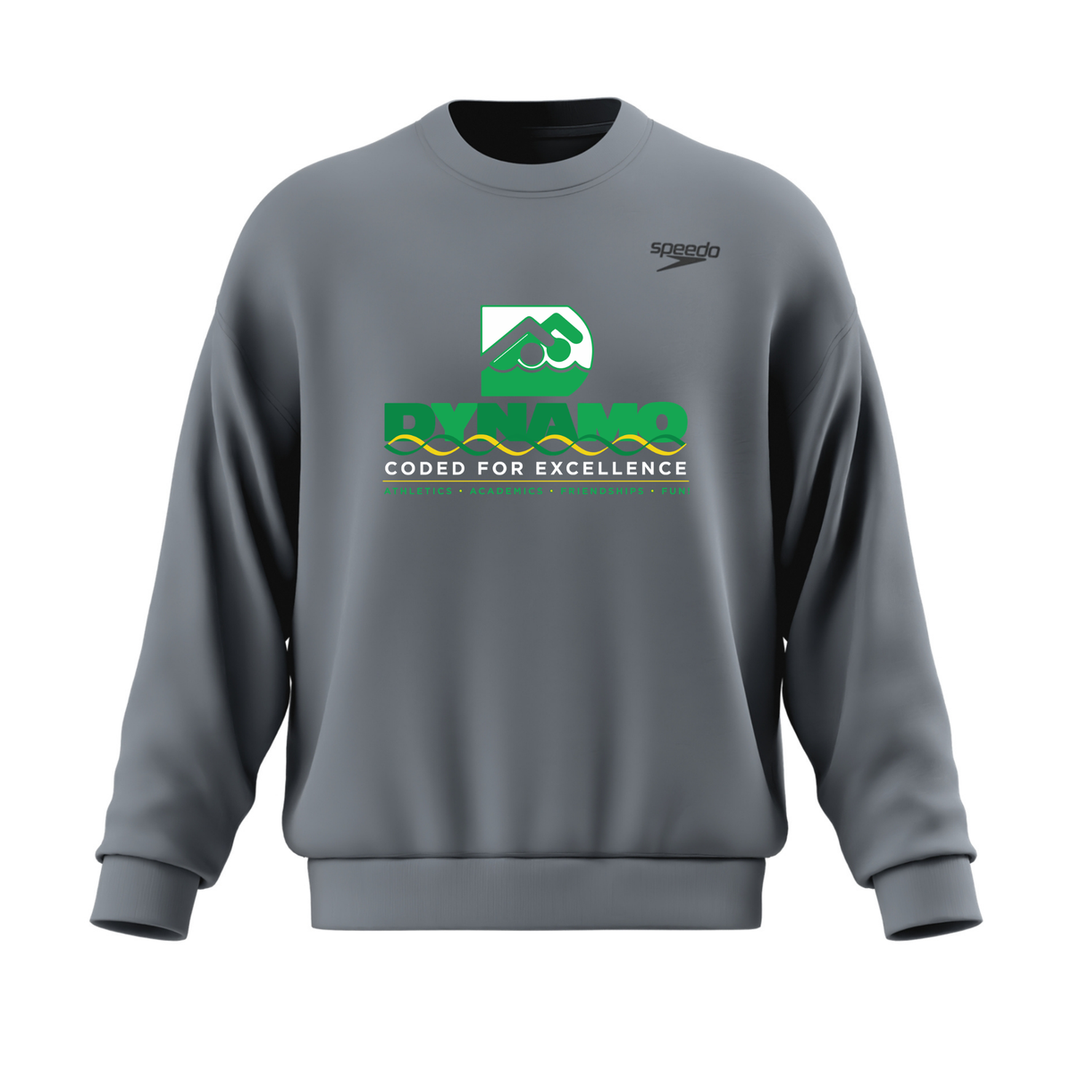 Speedo Unisex Team Crew (Heat Pressed) - Dynamo Swim Club
