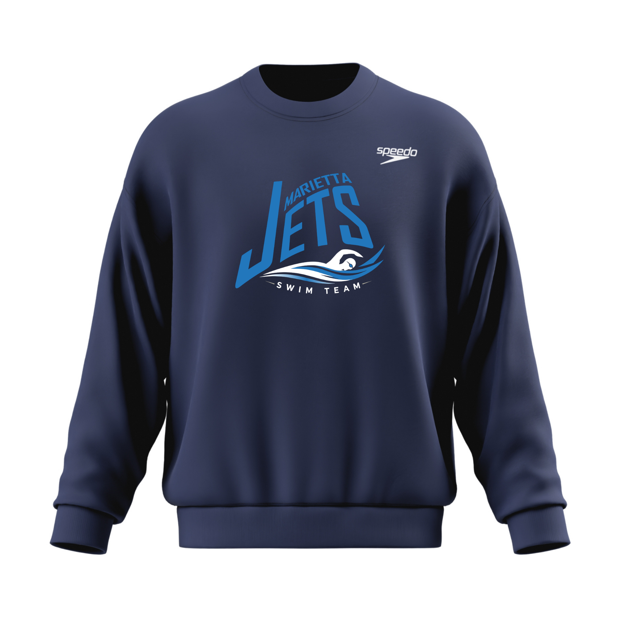 Speedo Unisex Team Crew (Customized) - Marietta Jets