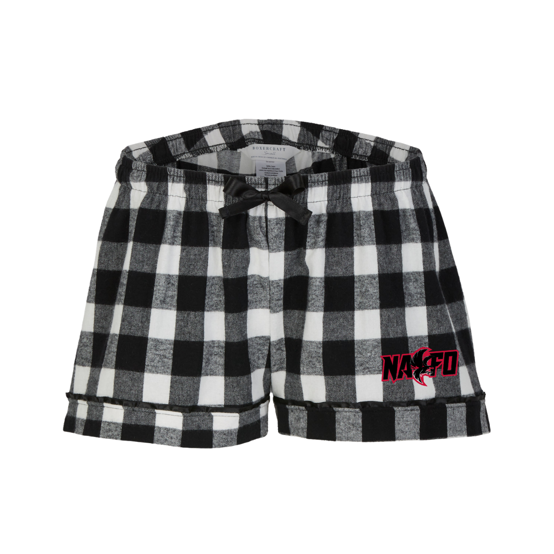 Boxercraft Women's Flannel Short (Heat Press) 'NAFO' LOGO - Nation Ford High School