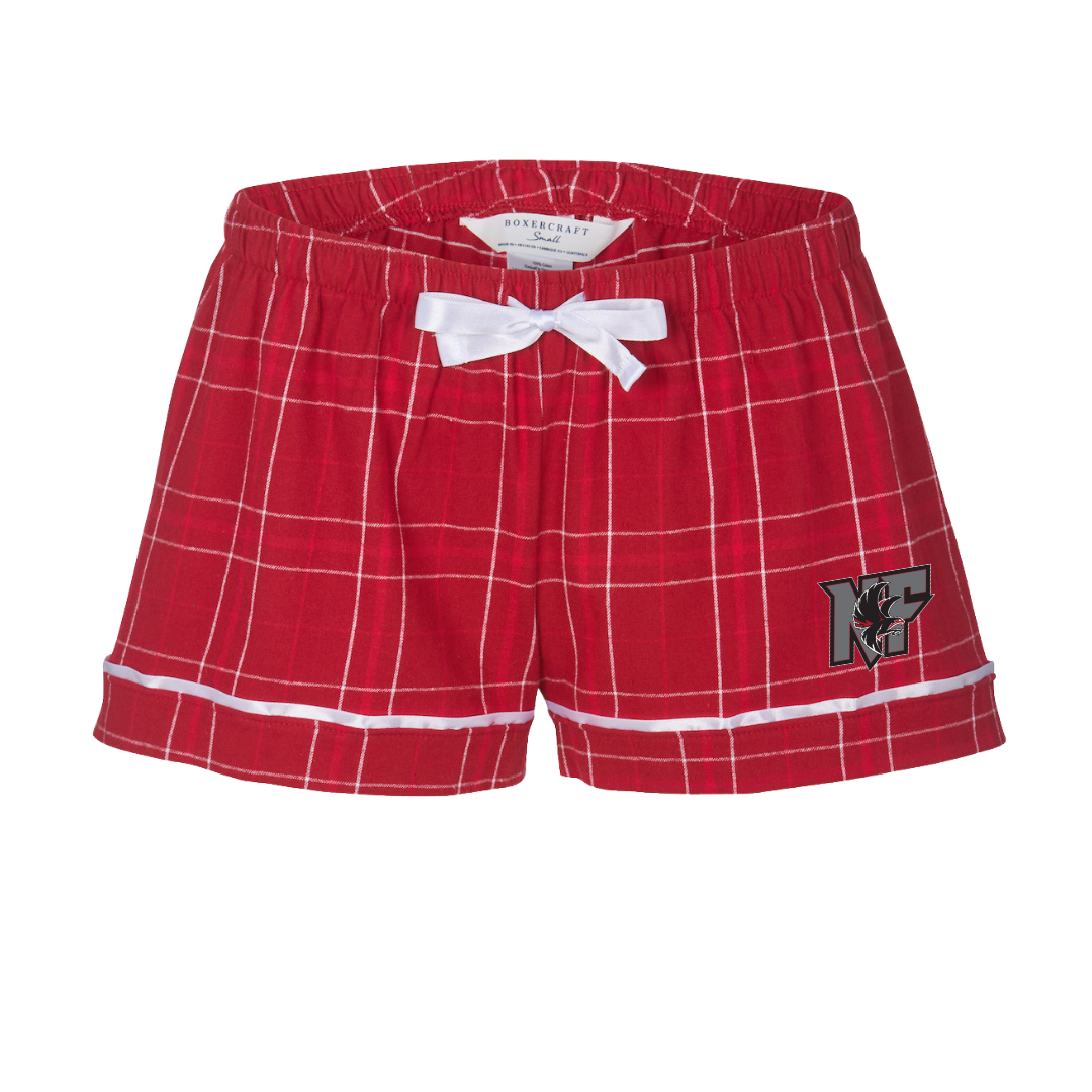 Boxercraft Women's Flannel Short (Heat Press) 'N' LOGO - Nation Ford High School
