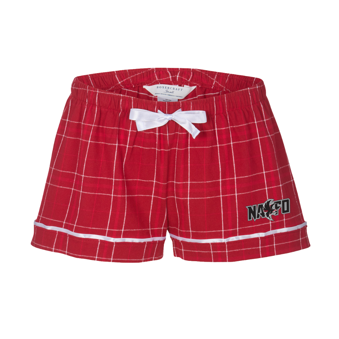 Boxercraft Women's Flannel Short (Heat Press) 'NAFO' LOGO - Nation Ford High School