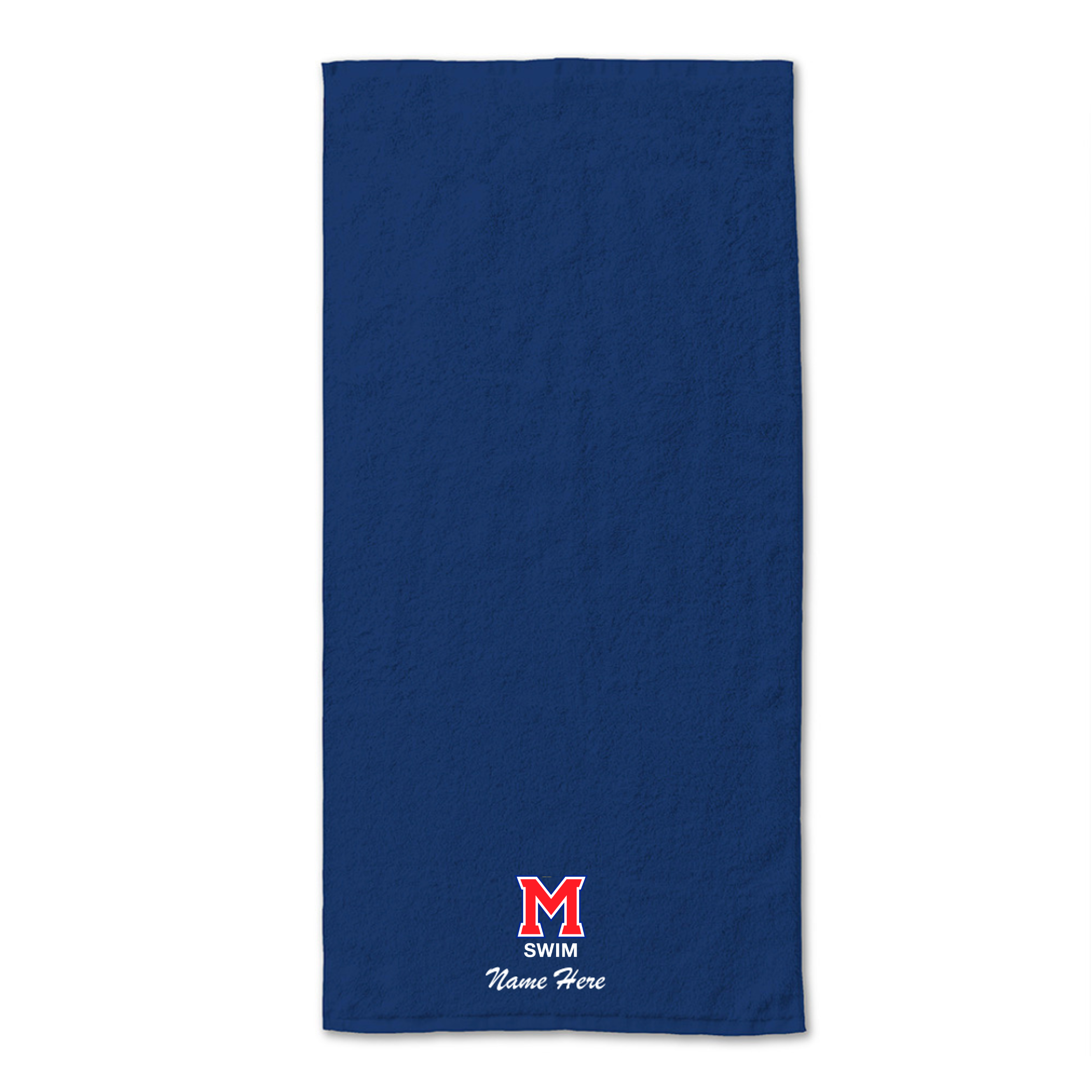 34" x 70" Velour Towel (Customized) - Milton