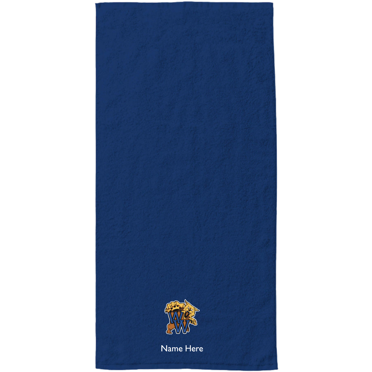 34" x 70" Velour Towel (Embroidered) - Wharton High School