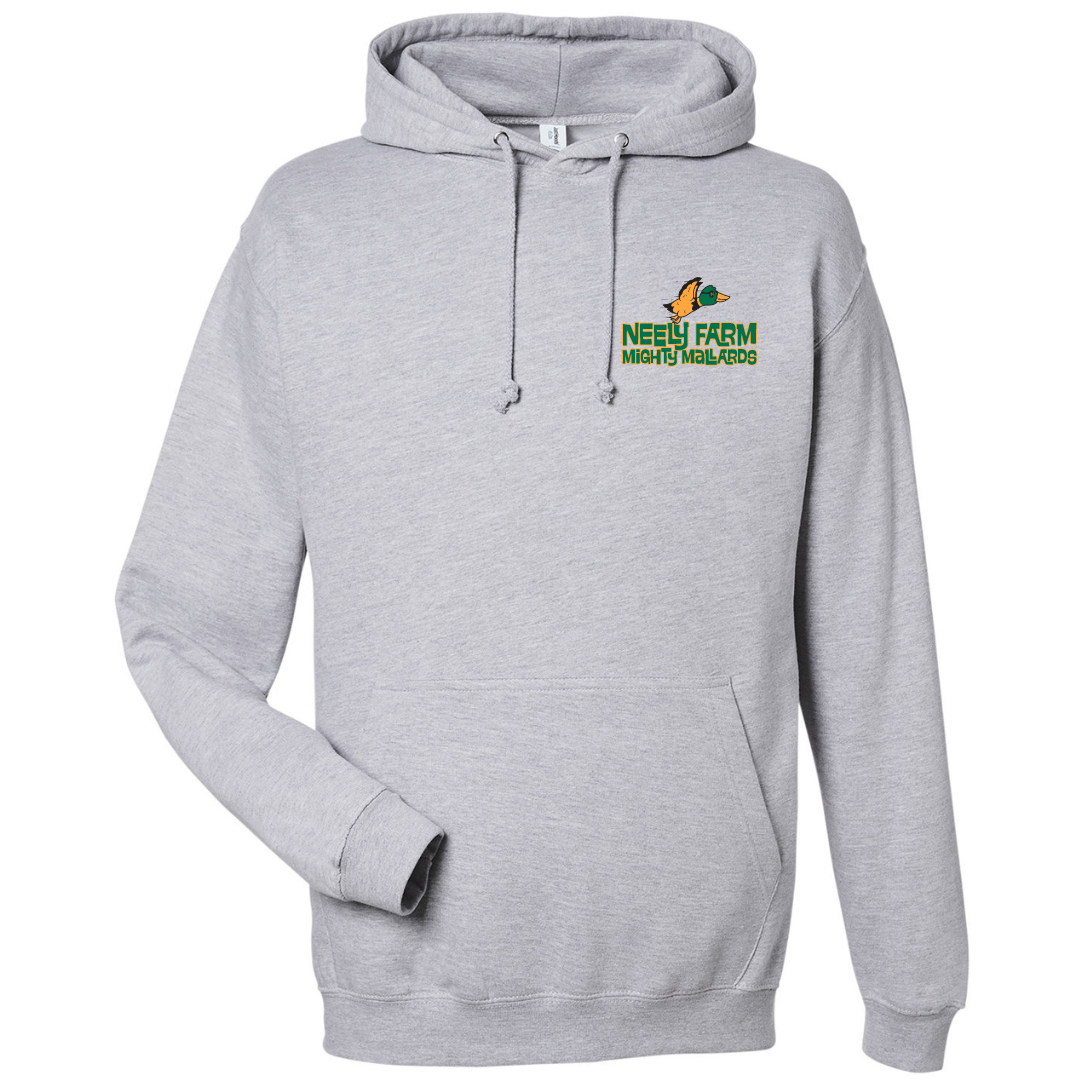 Medium Weight Unisex Hooded Sweatshirt Mighty Mallards Logo (Customized) - Neely Farm