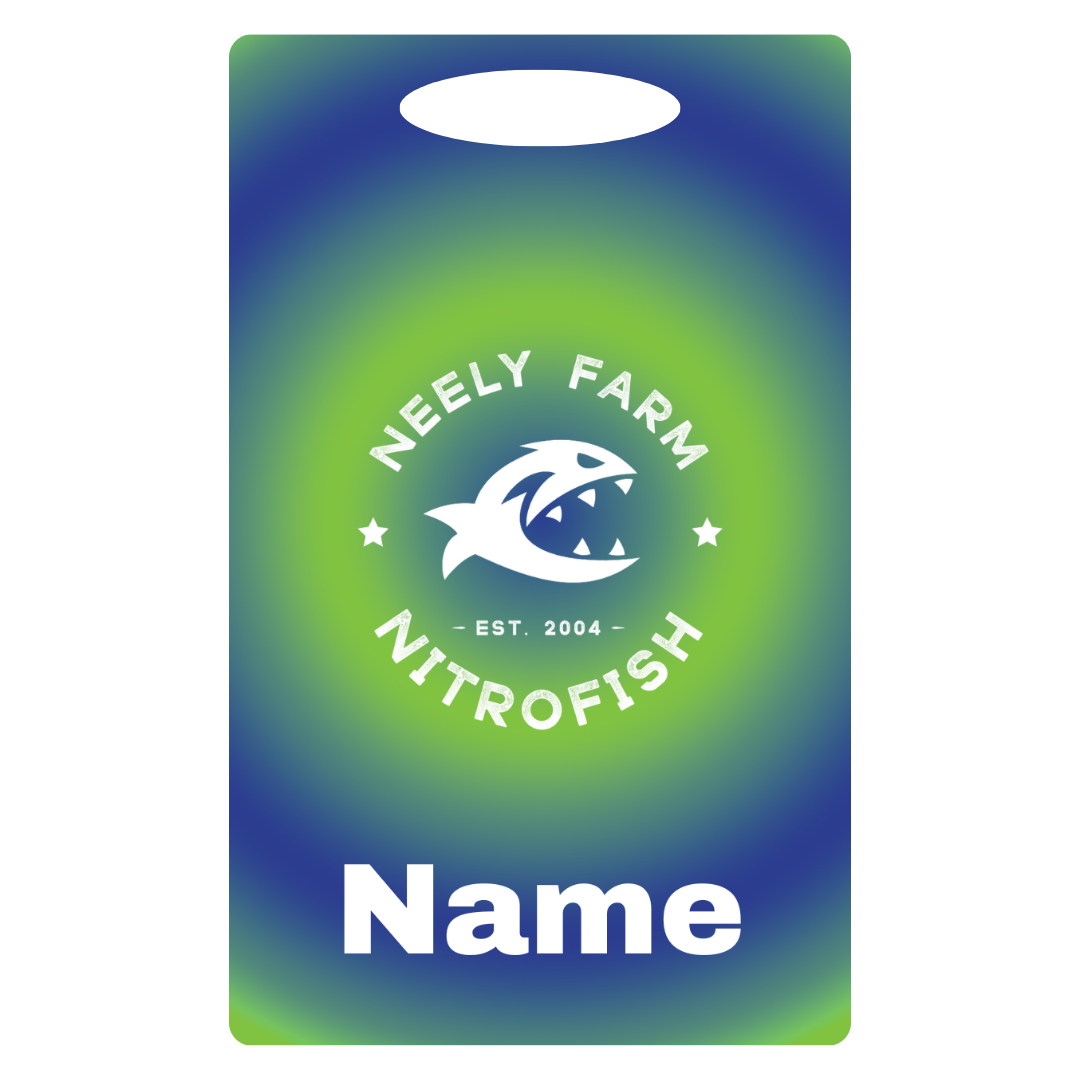 Aluminum Bag Tag (Customized) - Neely Farm Nitro Fish