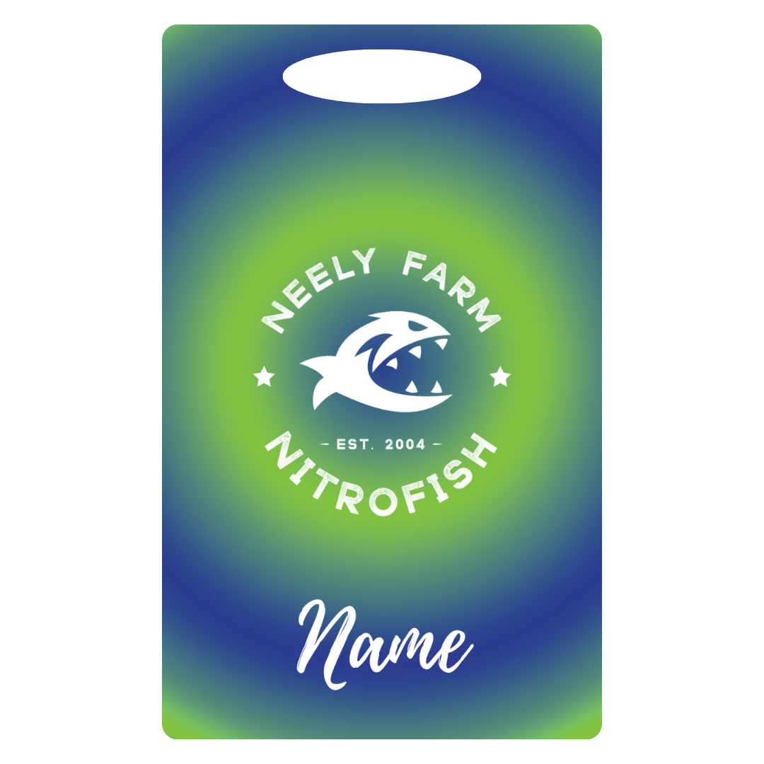 Aluminum Bag Tag (Customized) - Neely Farm Nitro Fish