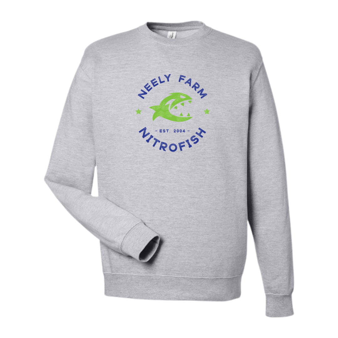 Fleece Crew Neck Sweatshirt (Customized) - Neely Farm Nitro Fish