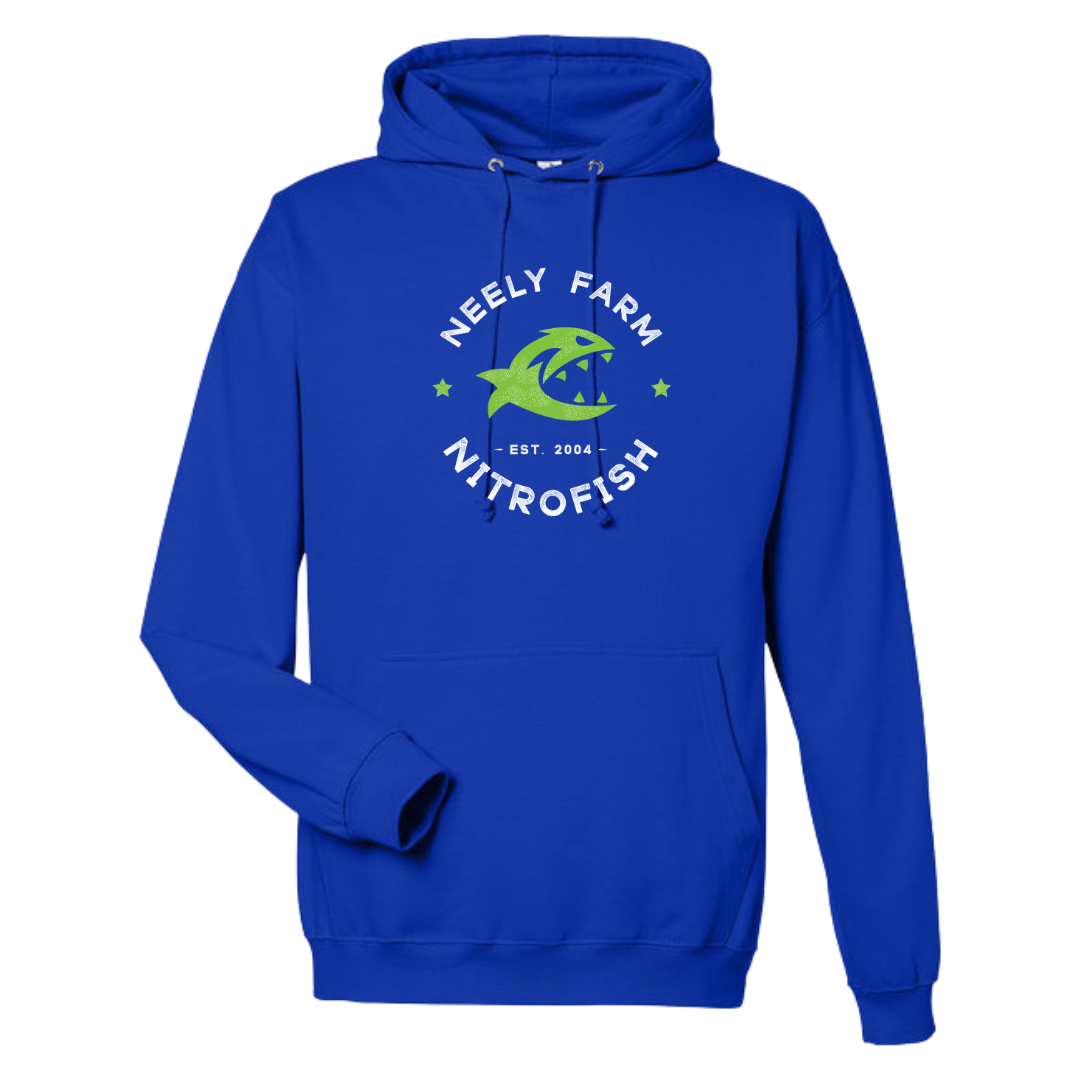Medium Weight Unisex Hooded Sweatshirt (Customized) - Neely Farm Nitro Fish