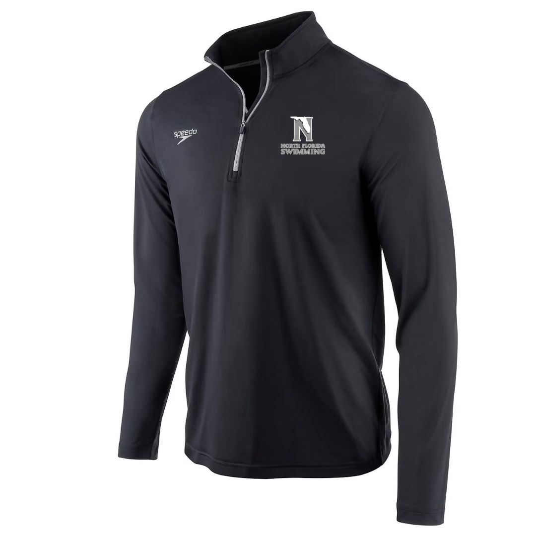 Speedo Jersey 1/4 Zip Long Sleeve T-Shirt (Customized) - North Florida Swimming