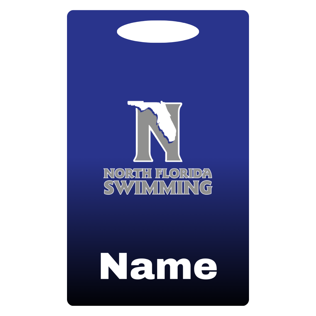 Aluminum Bag Tag (Customized) - North Florida Swimming