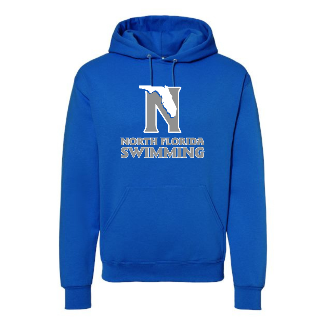 Medium Weight Unisex Hooded Sweatshirt (Customized) - North Florida Swimming