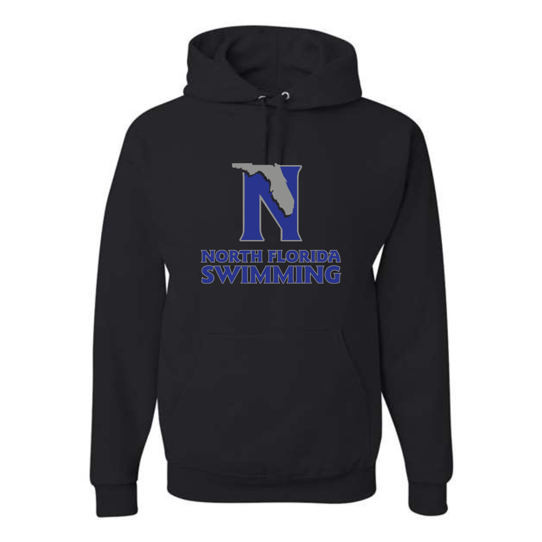 Medium Weight Unisex Hooded Sweatshirt (Customized) - North Florida Swimming