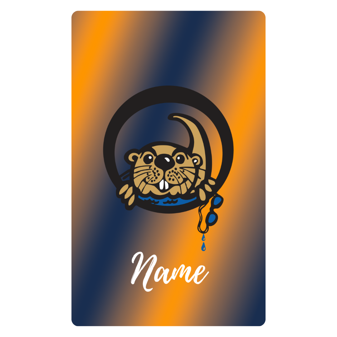 Aluminum Bag Tag (Customized) - Orange Shoals