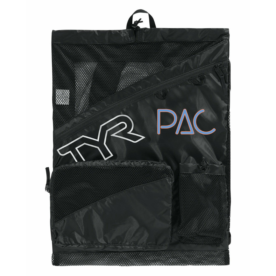 TYR Elite Team Mesh Backpack (Customized) - Peachtree Aquatic Club