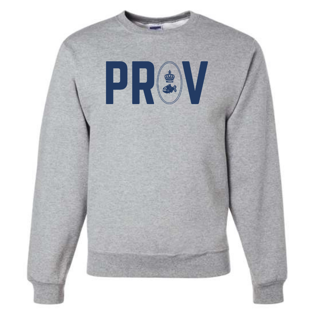 Medium Weight Unisex Crew Neck Sweatshirt - PROV Logo (Heat Press) - Providence CC
