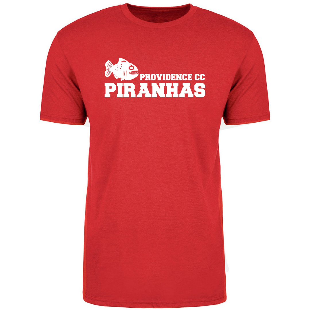Short Sleeve T-Shirt - Piranhas Logo (Heat Press) - Providence CC