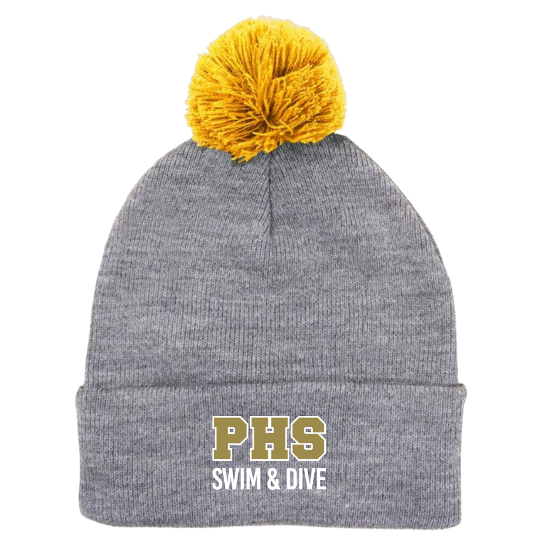 Puff Ball Beanie (Customized) - Providence HS