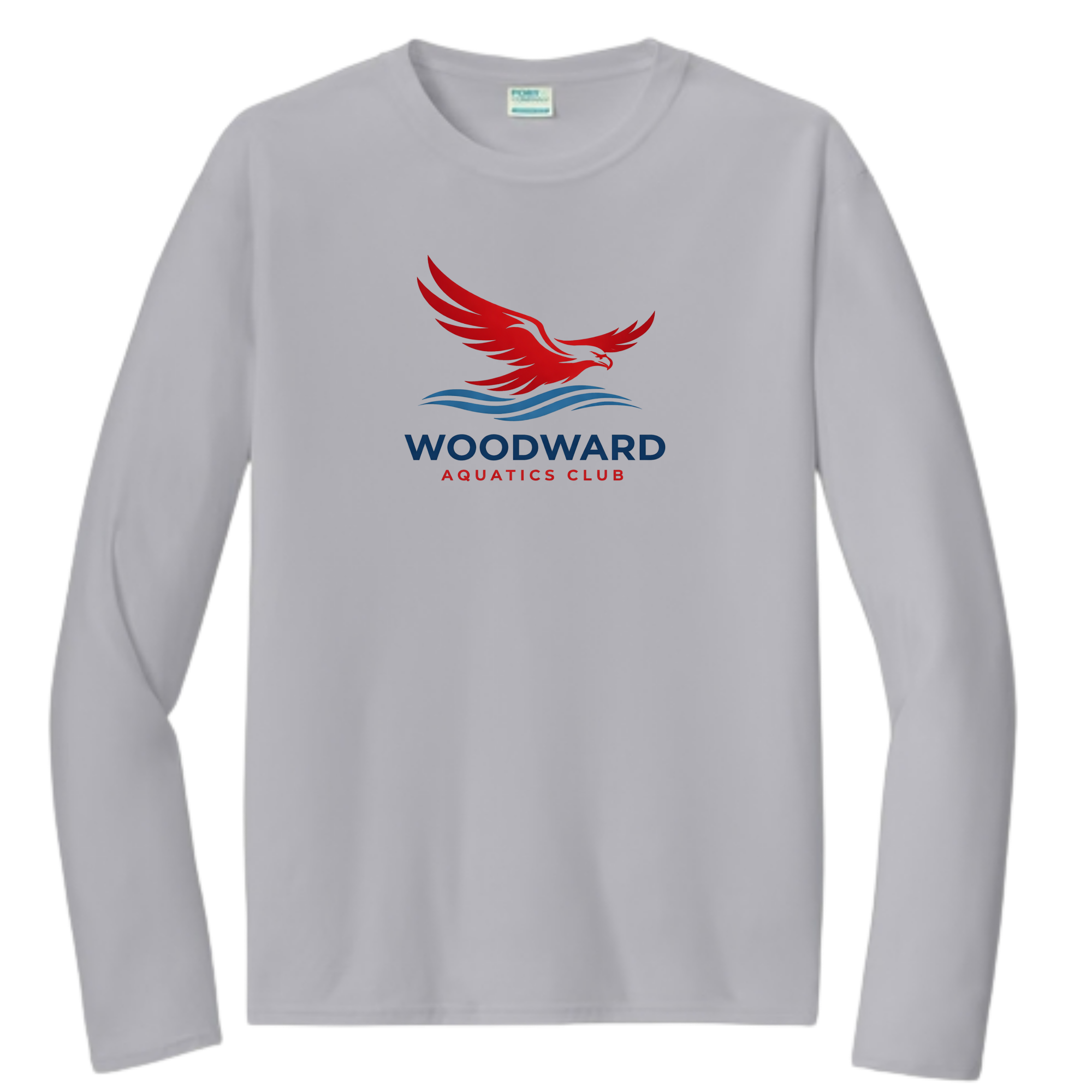 Performance Long-Sleeve Tee (Customized) - Woodward Aquatics Club