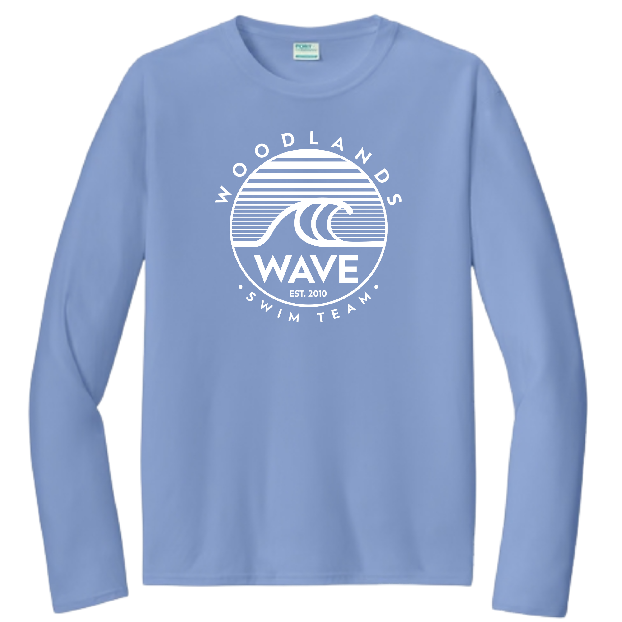 Performance Long-Sleeve Tee (Customized) - Woodlands Wave
