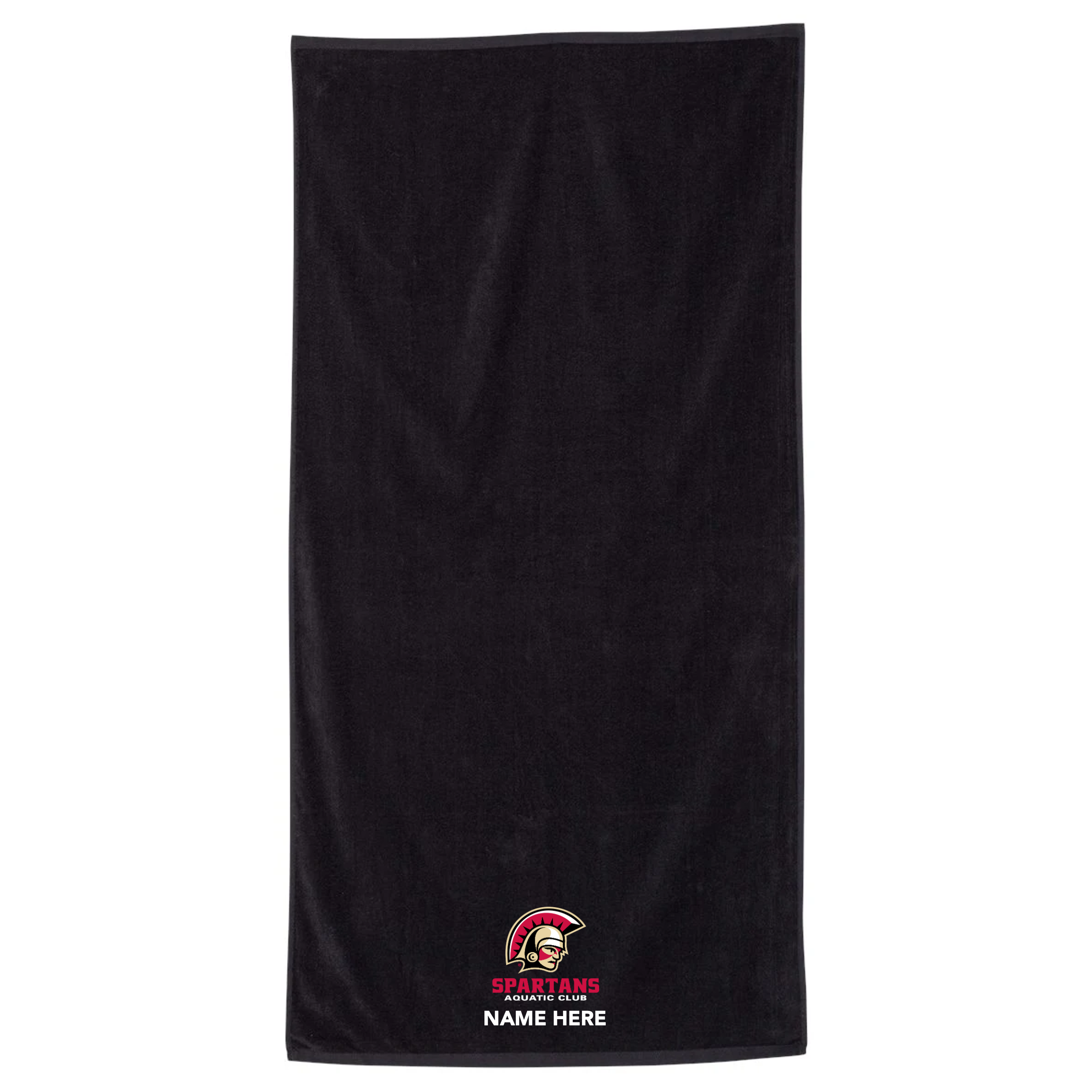 34" x 70" Velour Towel (Customized) - Spartans