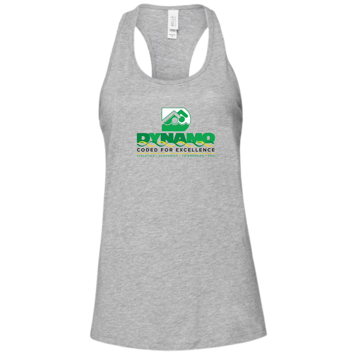 Ladies'  Racerback Tank (Heat Pressed) - Dynamo Swim Club