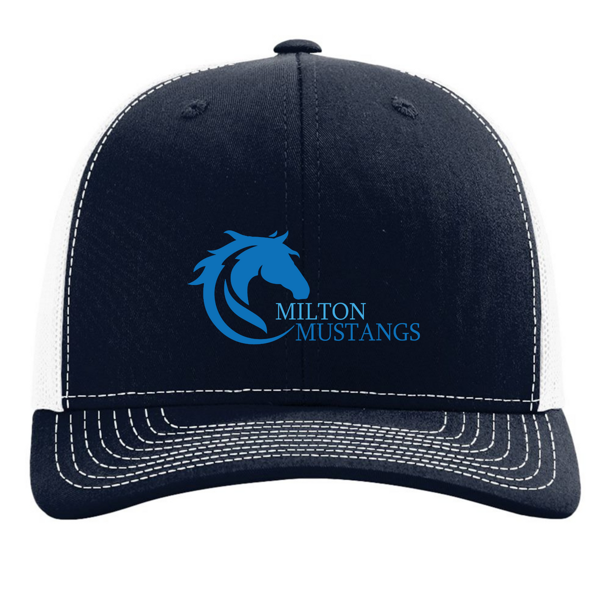 Richardson 112 Snap Back Hat (Customized) - Milton Mustangs