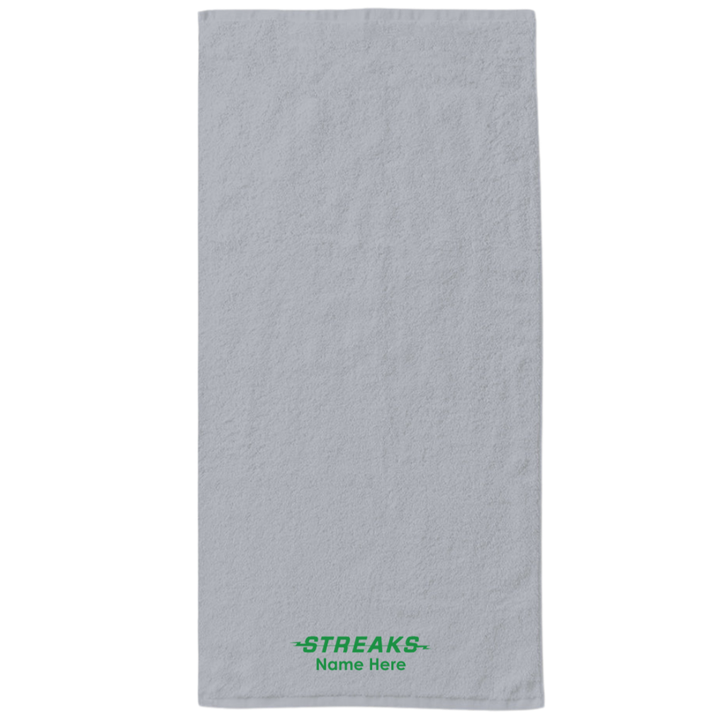 34" x 70" Velour Towel (Customized) - Riverside Streaks