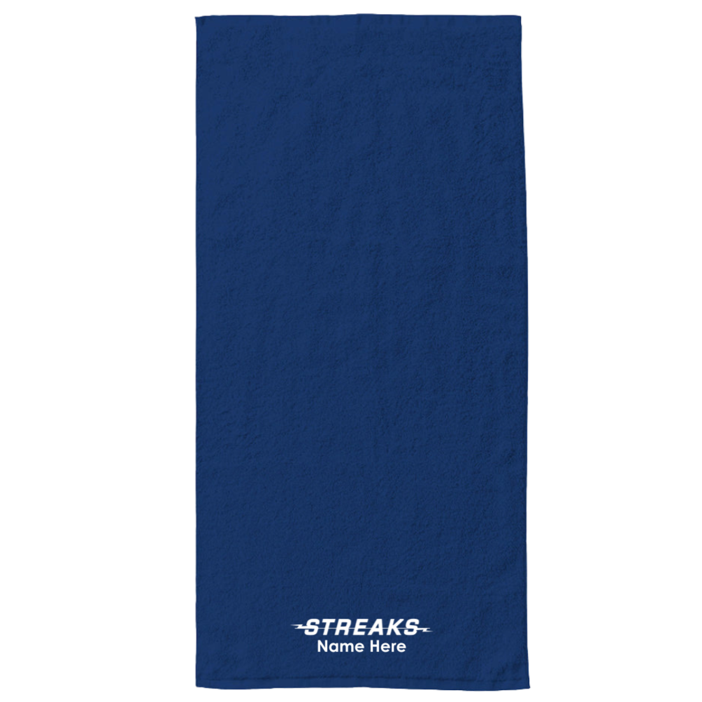 34" x 70" Velour Towel (Customized) - Riverside Streaks