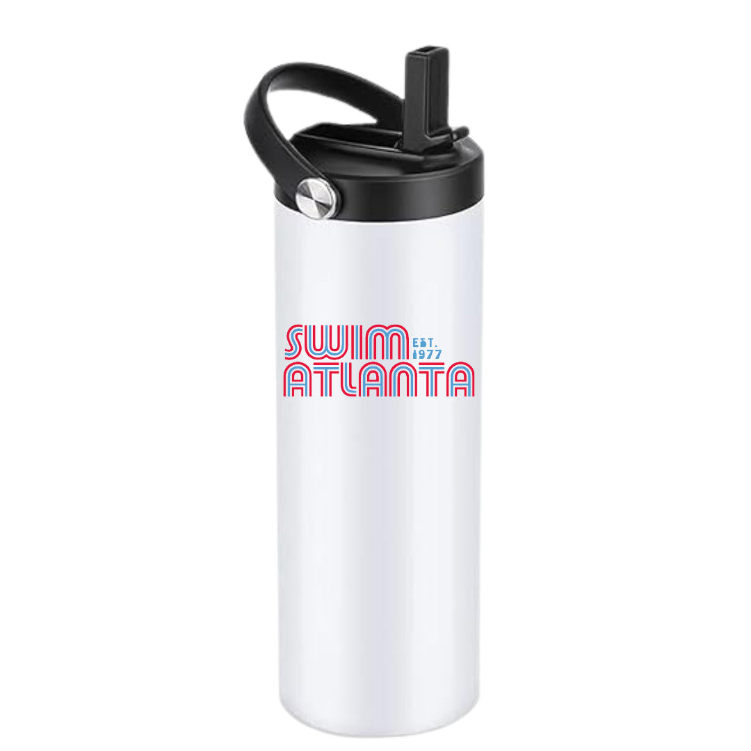 Insulated Sports Bottle 20oz (Customized) Retro Gamer Logo - Swim Atlanta