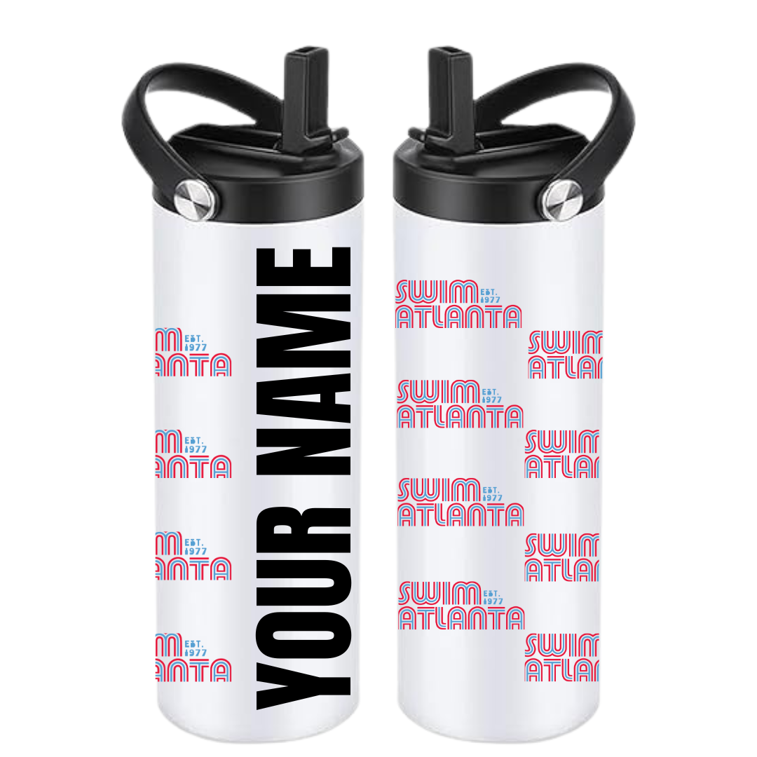 "Retro Gamer" Personalized Insulated Sports Bottle 20oz (Customized)  - Swim Atlanta