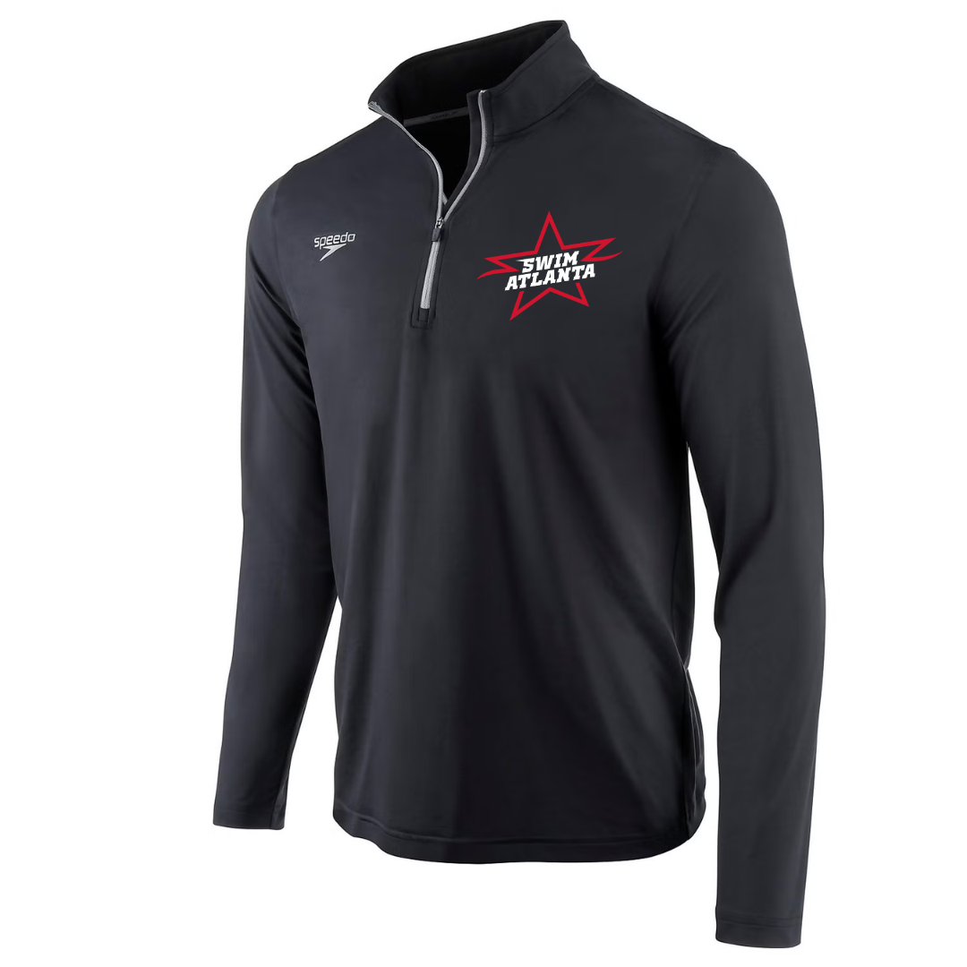 Speedo Jersey 1/4 Zip Long Sleeve T-Shirt (Customized) - Swim Atlanta