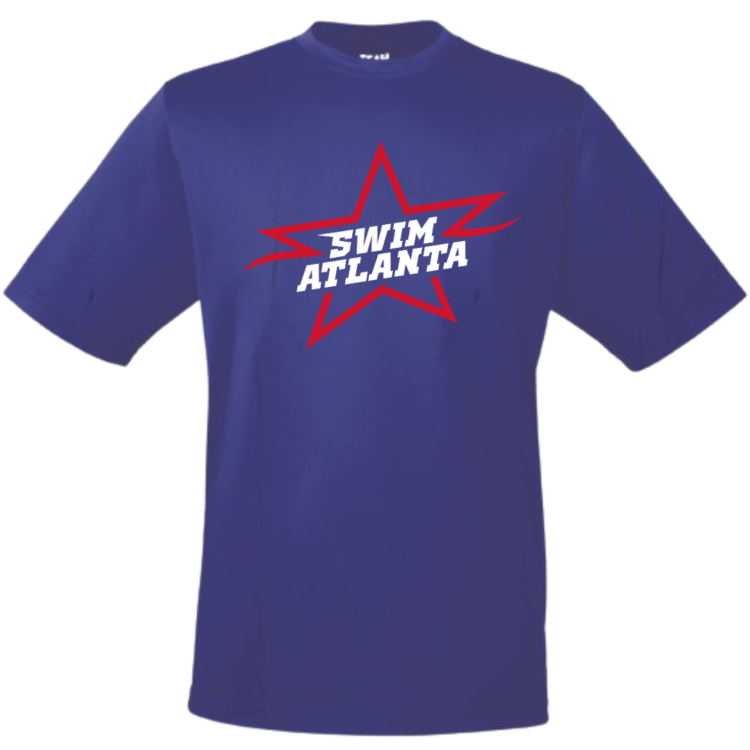 Performance T-Shirt Star Logo (Customized) - Swim Atlanta