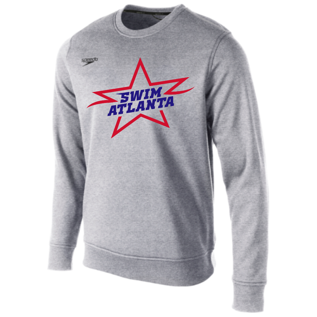 Speedo Fleece Crew Neck Sweatshirt Star Logo (Customized) - Swim Atlanta