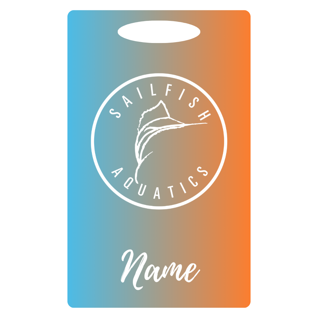 Aluminum Bag Tag (Customized) - Sailfish