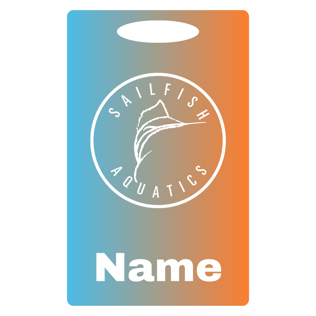 Aluminum Bag Tag (Customized) - Sailfish