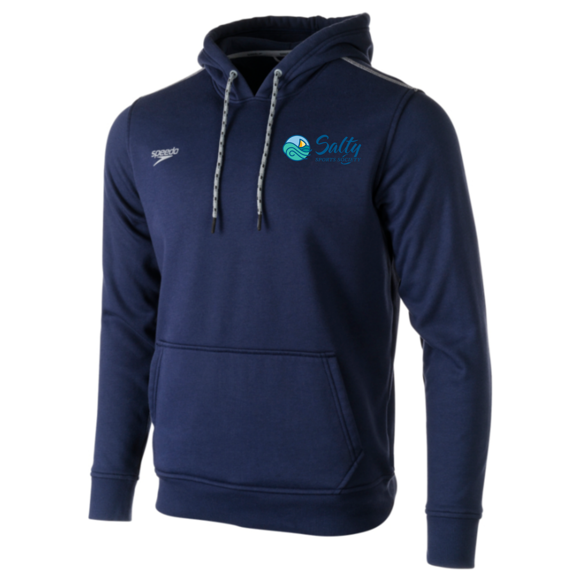 Speedo Unisex Hooded Sweatshirt (Customized) - Salty Sports Society - Chest/Back Logo