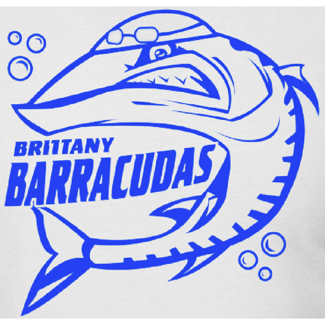 Team Logo Applied - Brittany Barracudas