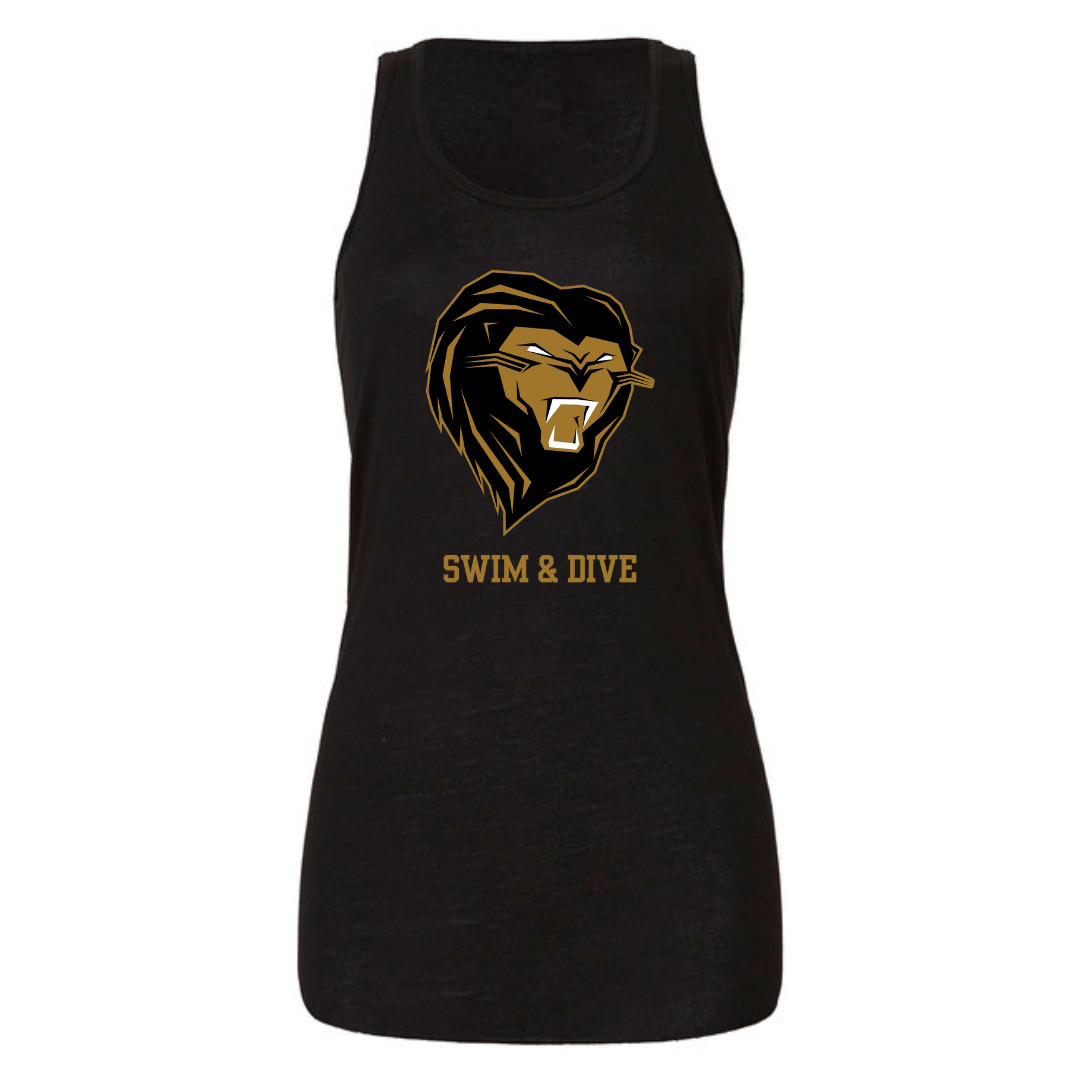 Ladies Racerback Flowy Tank (Customoized) - Shelby High School