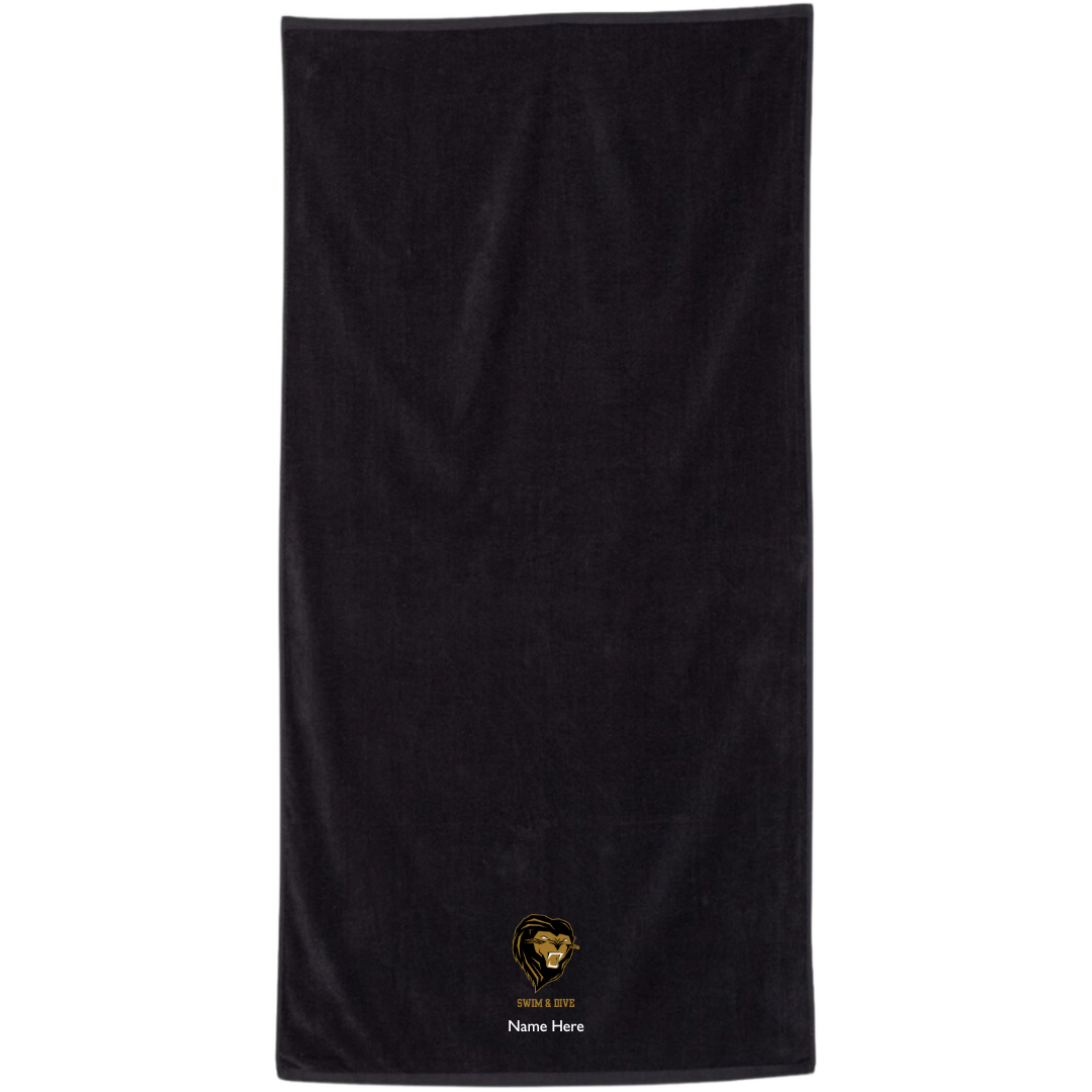 34" x 70" Velour Towel (Customized) - Shelby High School