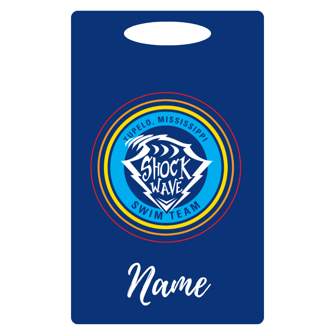 Aluminum Bag Tag (Customized) - Shockwave