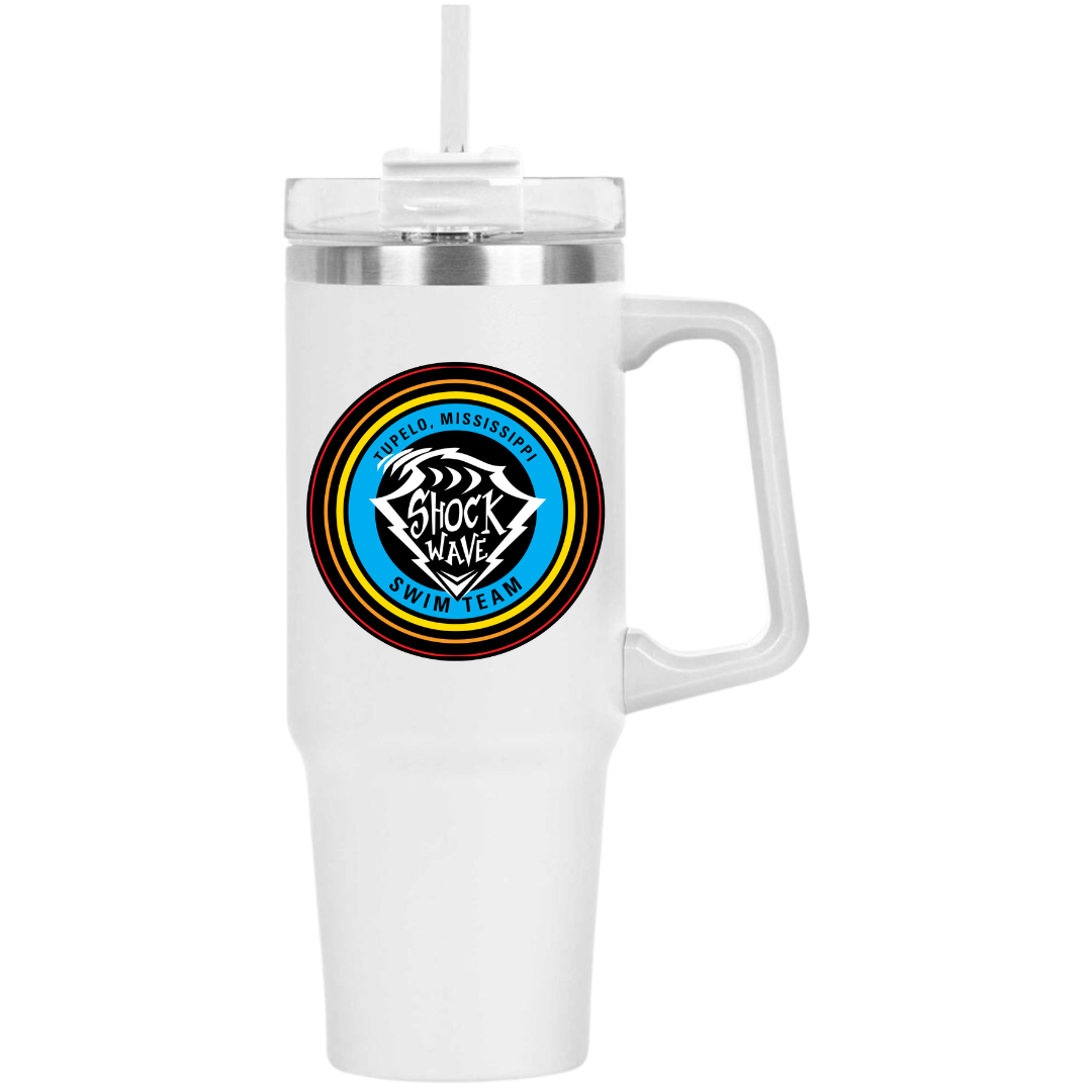 40oz Insulated Tumbler Circle Logo (Customized) - Shockwave