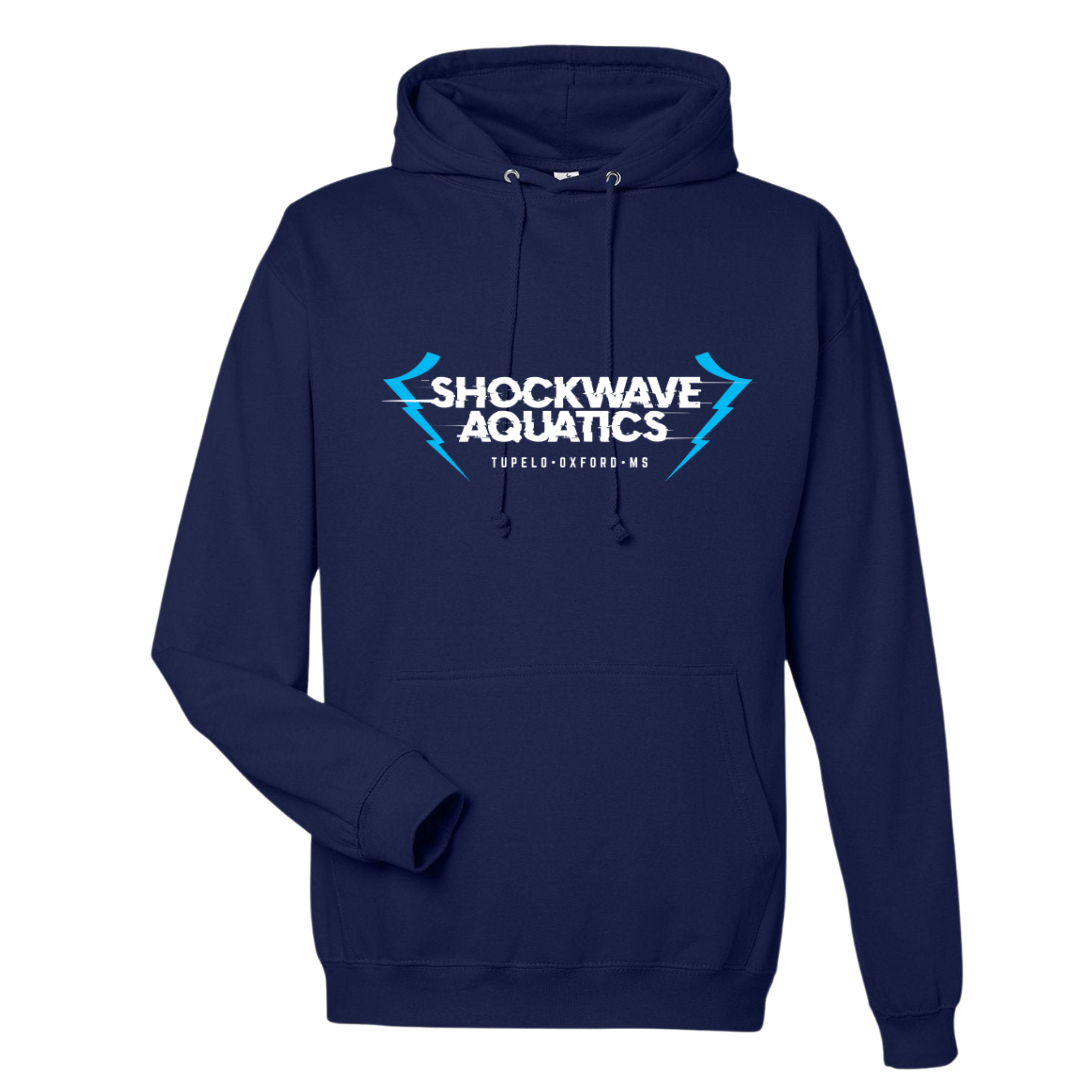 Medium Weight Unisex Hooded Sweatshirt Text Logo (Customized) - Shockwave