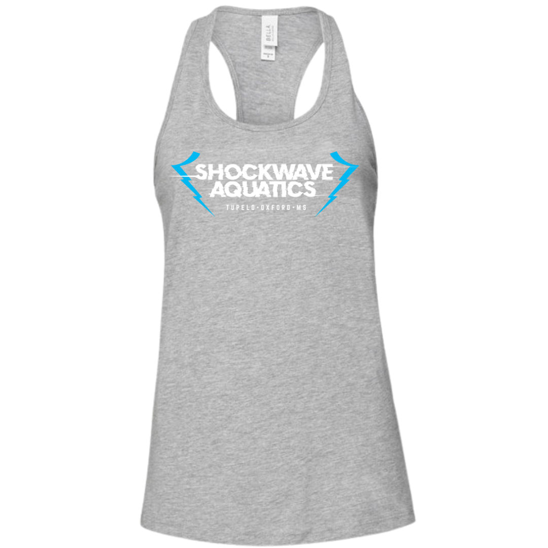 Ladies' Racer Back Tank Text Logo (Customized) - Shockwave