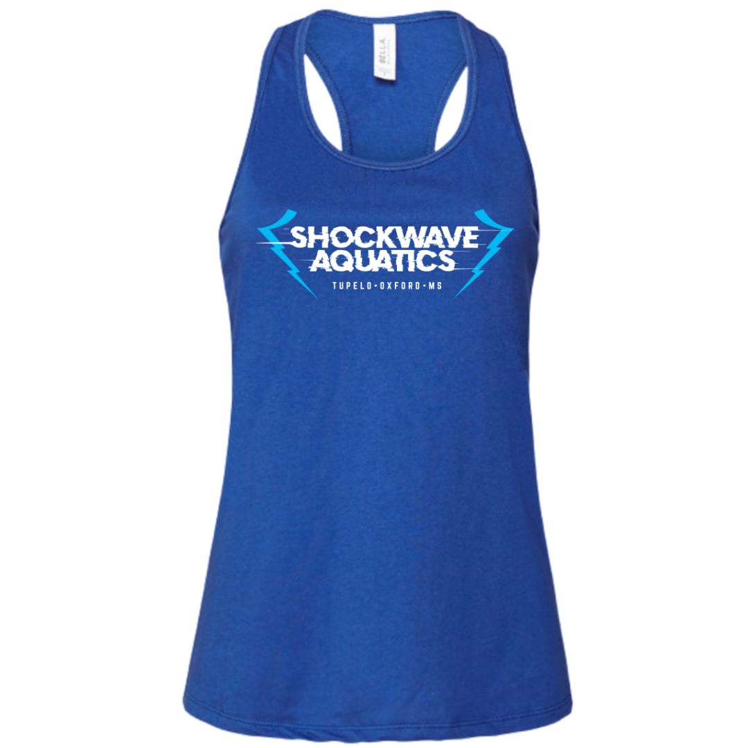 Ladies' Racer Back Tank Text Logo (Customized) - Shockwave