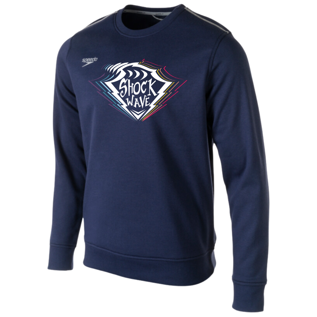 Speedo Fleece Crew Neck Sweatshirt Classic Logo (Customized) - Shockwave