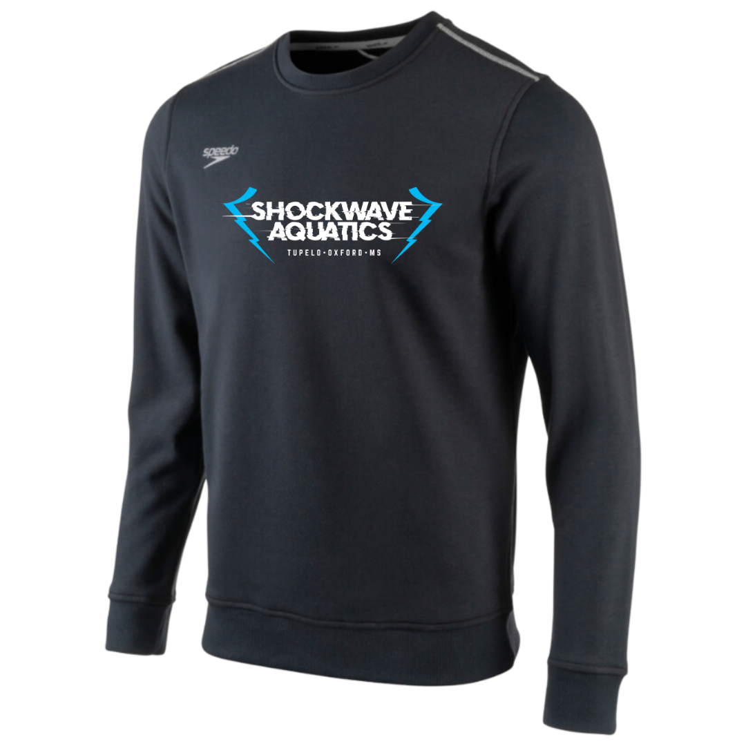 Speedo Fleece Crew Neck Sweatshirt Text Logo (Customized) - Shockwave