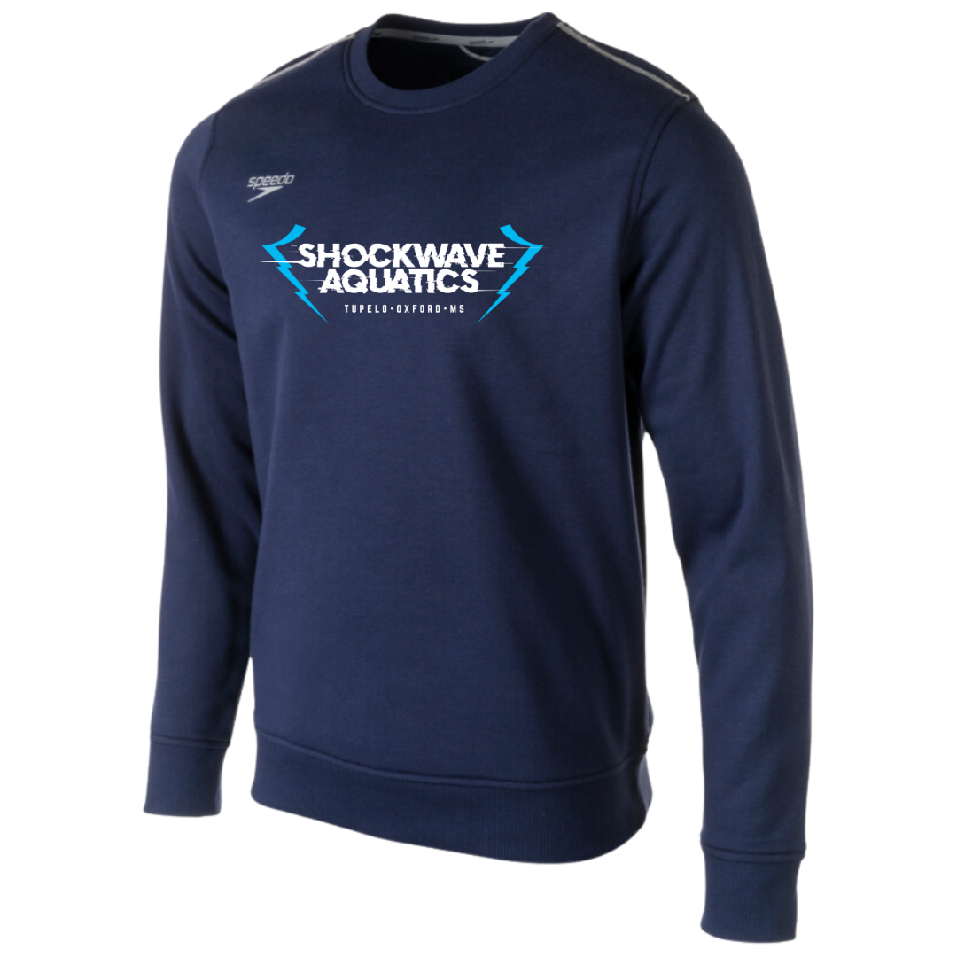 Speedo Fleece Crew Neck Sweatshirt Text Logo (Customized) - Shockwave