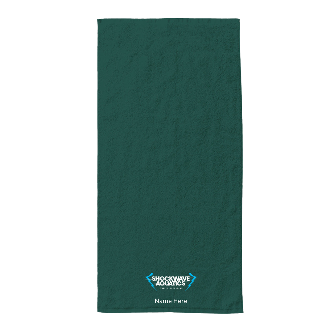 34" x 70" Velour Towel (Customized) - Shockwave Oxford