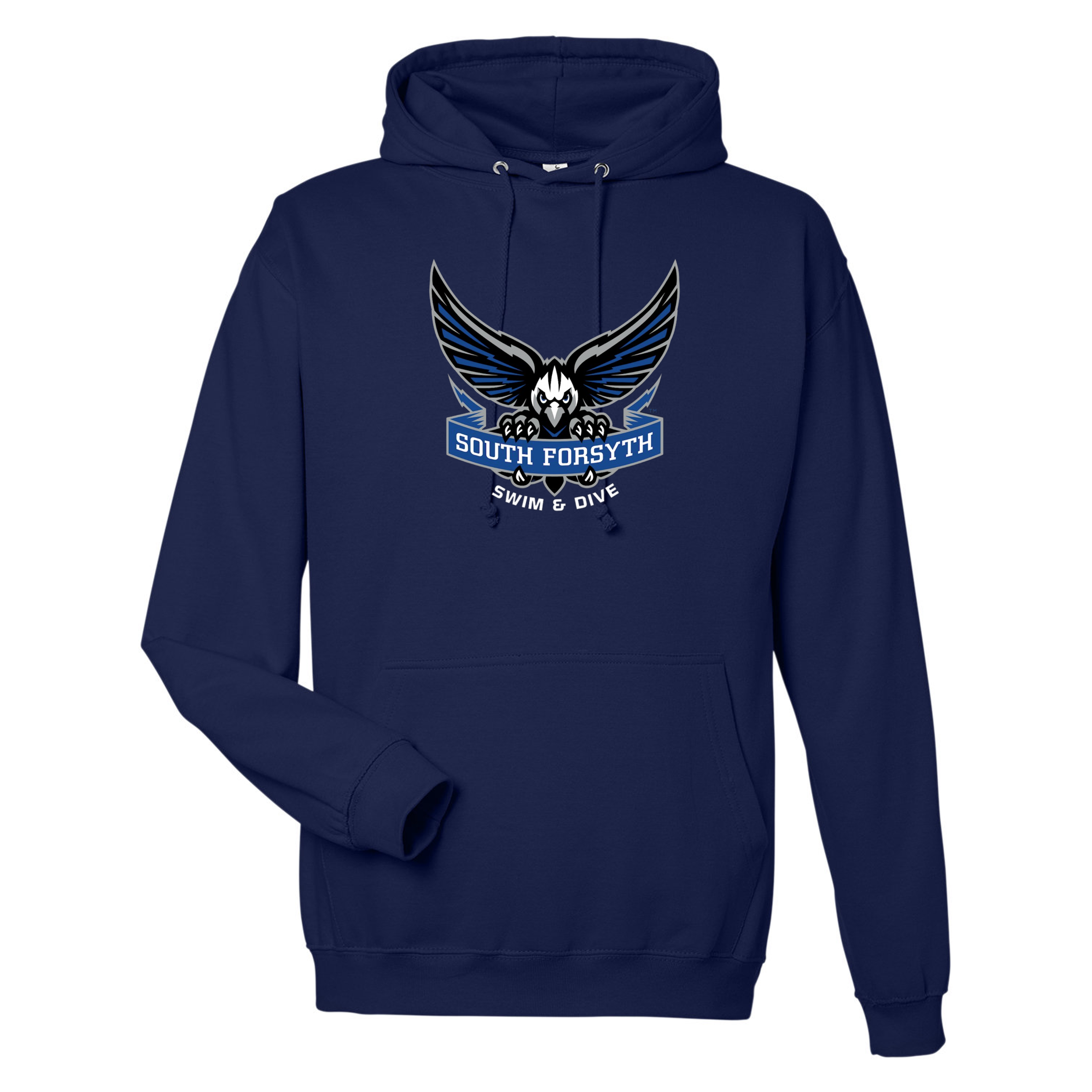 Medium Weight Unisex Hooded Sweatshirt Eagle Logo (Customized) - South Forsyth